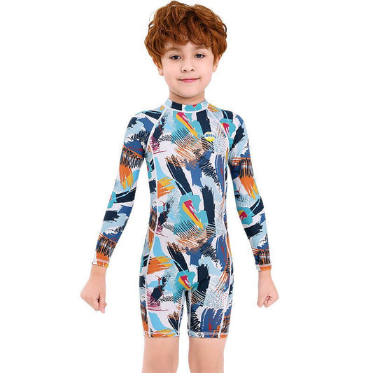 Children's Cartoon One - Piece Swimsuit - High Elasticity, Small Fresh Design - Aqova