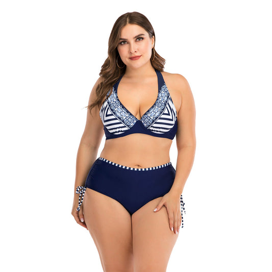 European and American plus size bikini - Aqova