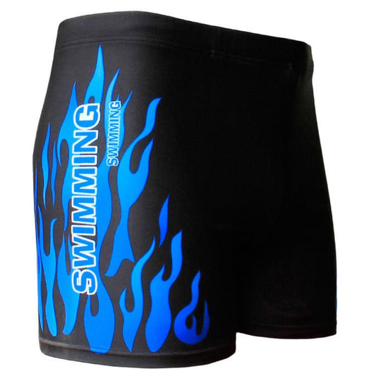 Men's Flame Swimming Trunks - Stylish, Comfortable Swimwear in XL - 4XL Sizes - Aqova