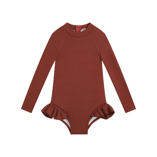 Romper Triangle Swimsuit - Solid Color Beachwear for Casual Style - Aqova