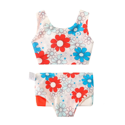 Silky Soft Lace - up Baby Swimsuit - Korean Style Summer Swimwear - Aqova