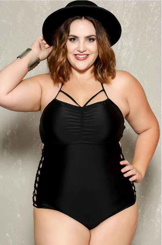 Stylish Plus Size One - Piece Swimsuit - Perfect for Swimming & Wading - Aqova