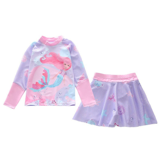 Trendy Children's Split Skirt Swimsuit - Comfortable & Stylish Swimwear - Aqova