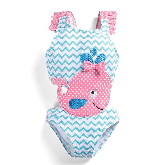 Baby Girls Swimwear Watermelon Swimsuit Swimming Beach Bathing Bikini Cute Summer One - piece Swimming Costume - Aqova