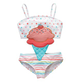 Baby Girls Swimwear Watermelon Swimsuit Swimming Beach Bathing Bikini Cute Summer One - piece Swimming Costume - Aqova