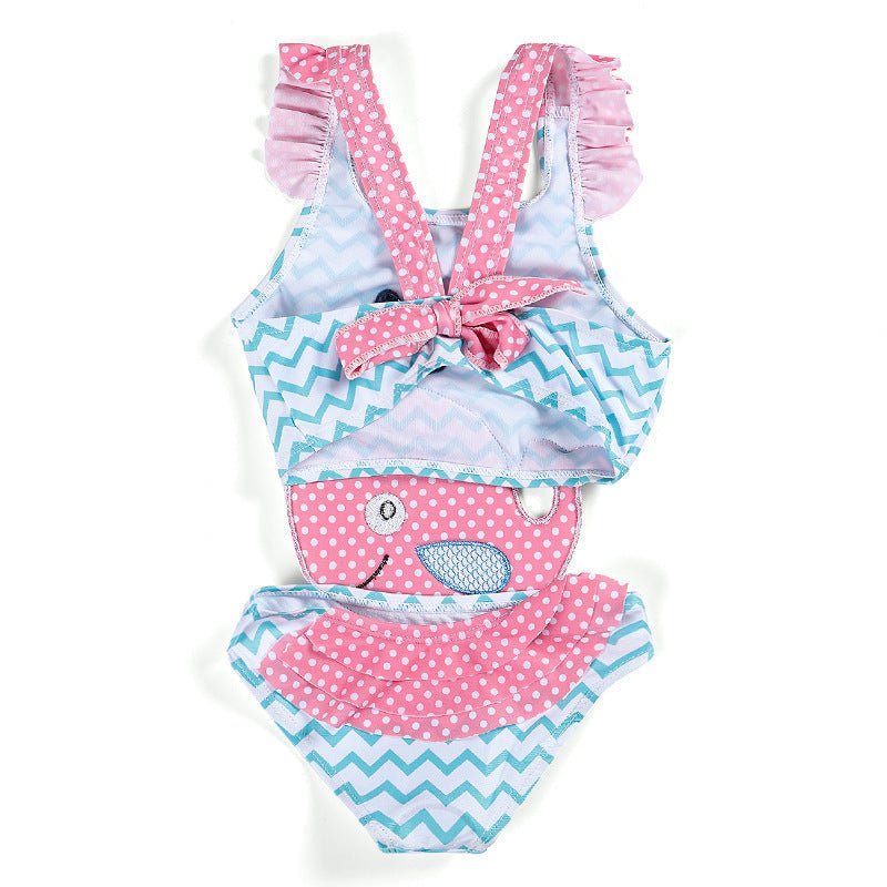 Baby Girls Swimwear Watermelon Swimsuit Swimming Beach Bathing Bikini Cute Summer One - piece Swimming Costume - Aqova