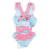 Baby Girls Swimwear Watermelon Swimsuit Swimming Beach Bathing Bikini Cute Summer One - piece Swimming Costume - Aqova