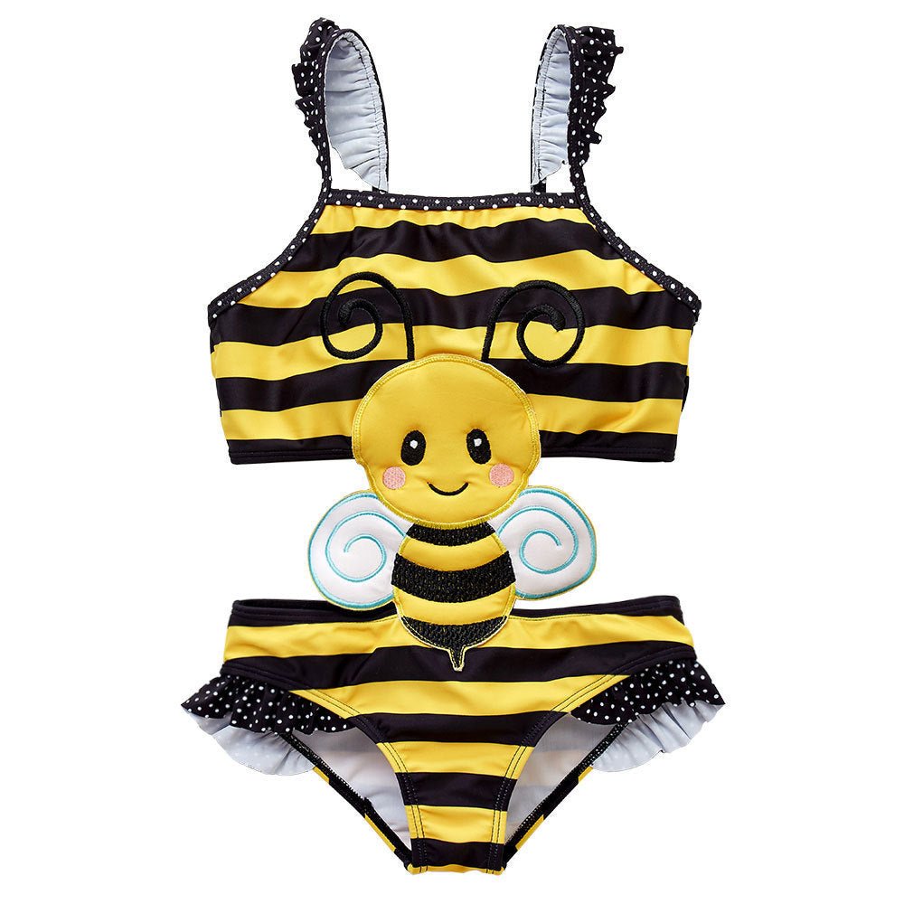 Baby Girls Swimwear Watermelon Swimsuit Swimming Beach Bathing Bikini Cute Summer One - piece Swimming Costume - Aqova