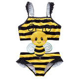 Baby Girls Swimwear Watermelon Swimsuit Swimming Beach Bathing Bikini Cute Summer One - piece Swimming Costume - Aqova
