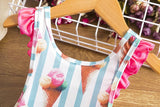 Back Cross Double Bow Swimsuit - Stylish One - Piece for Swimming Fun - Aqova