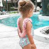 Back Cross Double Bow Swimsuit - Stylish One - Piece for Swimming Fun - Aqova