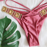Bandage Split European and American Retro Swimsuit Women - Aqova