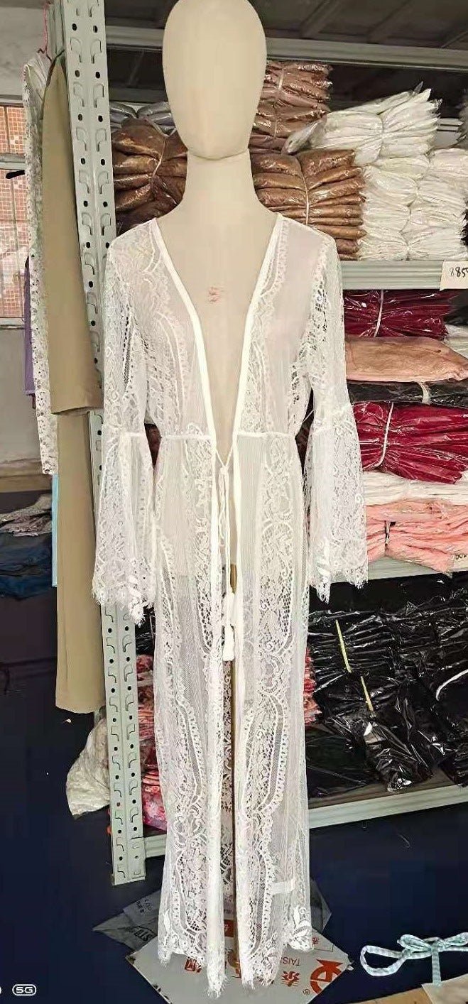 Bikini Beach Sun Protection Long Cover Up - Aqova