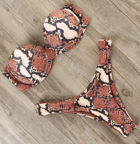 Bikini solid color split ladies swimwear - Aqova