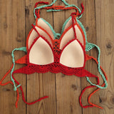 Boho Crochet Bra - Sexy Backless Swimwear for Stylish Women - Aqova