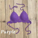 Boho Crochet Bra - Sexy Backless Swimwear for Stylish Women - Aqova