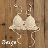 Boho Crochet Bra - Sexy Backless Swimwear for Stylish Women - Aqova