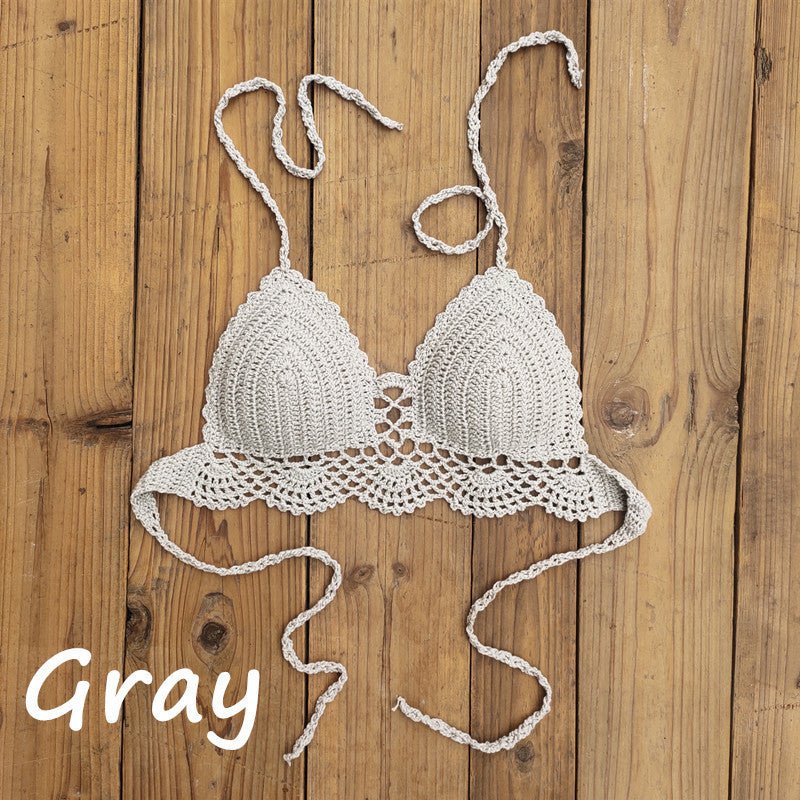 Boho Crochet Bra - Sexy Backless Swimwear for Stylish Women - Aqova