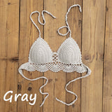 Boho Crochet Bra - Sexy Backless Swimwear for Stylish Women - Aqova