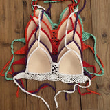 Boho Crochet Bra - Sexy Backless Swimwear for Stylish Women - Aqova