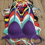 Boho Crochet Bra - Sexy Backless Swimwear for Stylish Women - Aqova