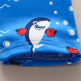 Boys' Blue Shark One - Piece Romper - Short Sleeve Swimwear - Aqova