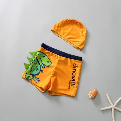 Boys' Dinosaur Print Boxer Shorts - Comfortable Polyester Swimwear - Aqova