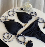 Braided Bikini Triangle Bag Swimsuit - Aqova
