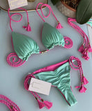 Braided Bikini Triangle Bag Swimsuit - Aqova