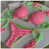 Braided Bikini Triangle Bag Swimsuit - Aqova