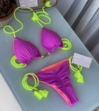 Braided Bikini Triangle Bag Swimsuit - Aqova