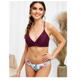 Braided Rope Bikini Swimsuit Printed Bikini Swimsuit - Aqova