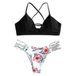 Braided Rope Bikini Swimsuit Printed Bikini Swimsuit - Aqova