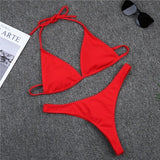 Brazilian Girls Swimming Suits Bikini Small Cup High Cut - Aqova