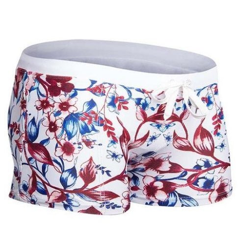 Brazilian Sunga Swim Shorts for Men - Sexy Fit & Stylish Geometry Print - Aqova