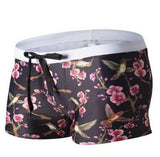 Brazilian Sunga Swim Shorts for Men - Sexy Fit & Stylish Geometry Print - Aqova