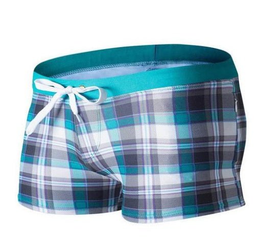 Brazilian Sunga Swim Shorts for Men - Sexy Fit & Stylish Geometry Print - Aqova