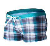 Brazilian Sunga Swim Shorts for Men - Sexy Fit & Stylish Geometry Print - Aqova