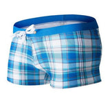 Brazilian Sunga Swim Shorts for Men - Sexy Fit & Stylish Geometry Print - Aqova