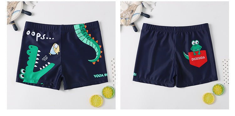 Cartoon Boy Swimsuit for Kids - Fun & Colorful Nylon Swimwear - Aqova