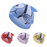 Cartoon Children's Swimming Cap - Waterproof Ear Protection for Kids - Aqova