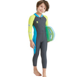 Cartoon Long - Sleeved Wetsuit - Quick - Drying Sunscreen Swimwear for Kids - Aqova