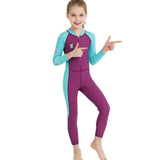 Cartoon Long - Sleeved Wetsuit - Quick - Drying Sunscreen Swimwear for Kids - Aqova