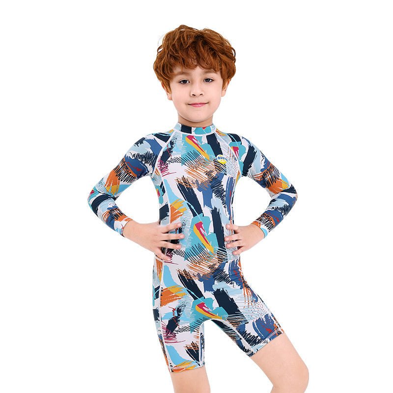 Children's Cartoon One - Piece Swimsuit - High Elasticity, Small Fresh Design - Aqova