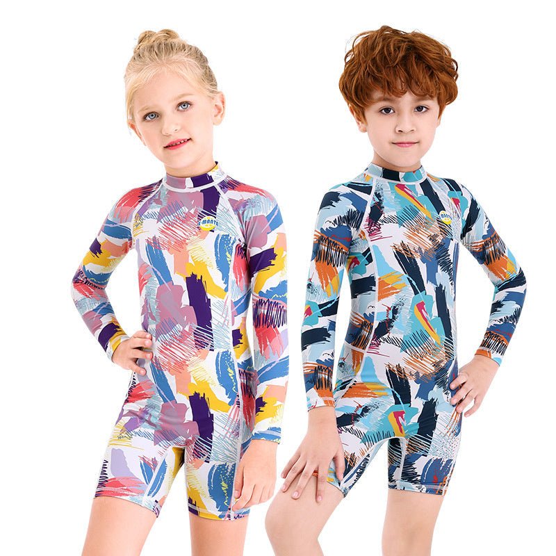Children's Cartoon One - Piece Swimsuit - High Elasticity, Small Fresh Design - Aqova