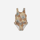 Children's High Elastic Sun Protection Swimsuit - Quick - Drying & Floral Design - Aqova