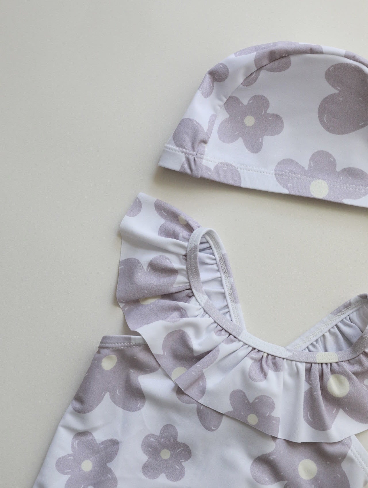 Children's High Elastic Sun Protection Swimsuit - Quick - Drying & Floral Design - Aqova