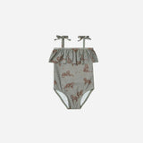 Children's High Elastic Sun Protection Swimsuit - Quick - Drying & Floral Design - Aqova