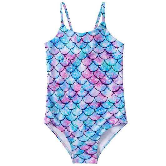 Children's Mermaid One - Piece Swimsuit - Cute Design for Young Swimmers - Aqova