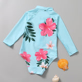 Children's One - Piece Sunscreen Swimsuit - Stylish & Trendy Design - Aqova